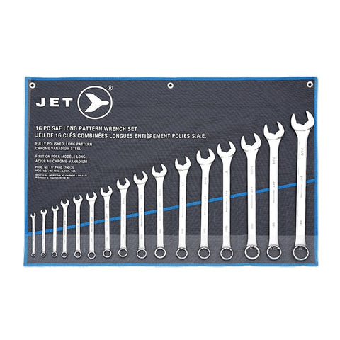 JEU DE 16 CLÉS SAE LONGUES