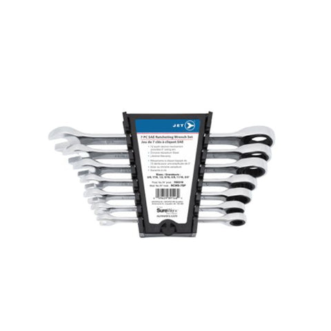 JEU DE 7 CLÉS À CLIQUET SAE