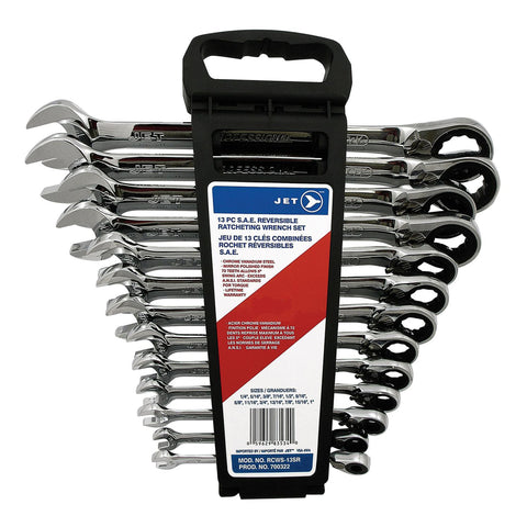 JEU DE 13 CLÉS COMBINÉES LONGUES À CLIQUET RÉVERSIBLE S.A.E.