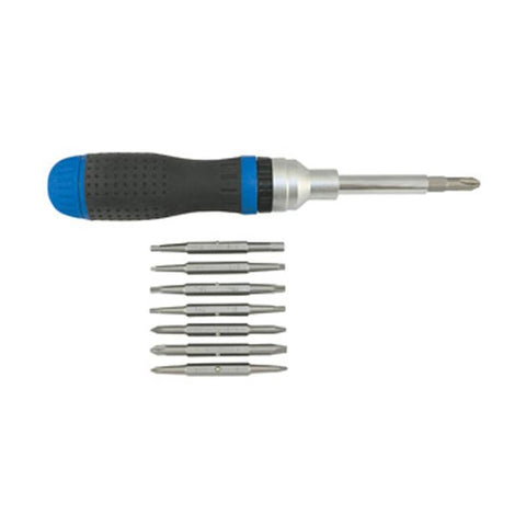 JEU DE 19 PCS TOURNEVIS À CLIQUET AVEC EMBOUTS