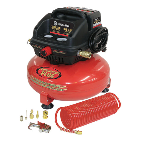 COMPRESSEUR À AIR SANS HUILE 3GALLONS