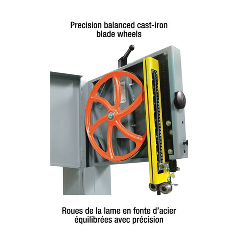 SCIE À RUBAN DE 14'' POUR BOIS AVEC CAPACITÉ DE DÉDOUBLEMENT 12''