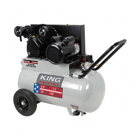 Compresseur à air 5.5 CV débit Max de 20 gallons