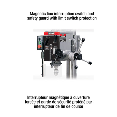 Perceuse et fraiseuse avec tête à engrenage 21''