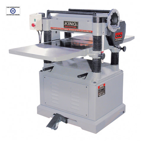 Raboteuse industrielle de 20'' avec tête de coupe en spirale