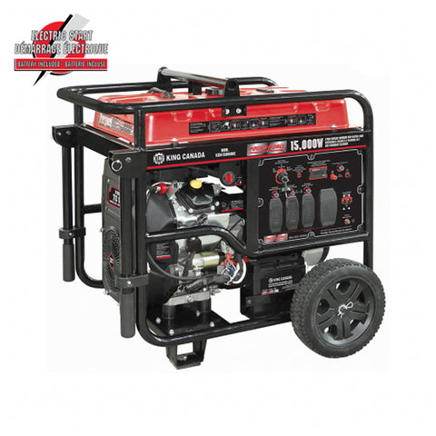 Génératrice à Essence 15,000 Watts à 2 Cylindres en V Avec Démarrage électrique
