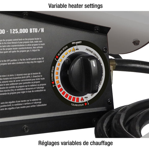 CHAUFFERETTE AU PROPANE 60 000 BTU