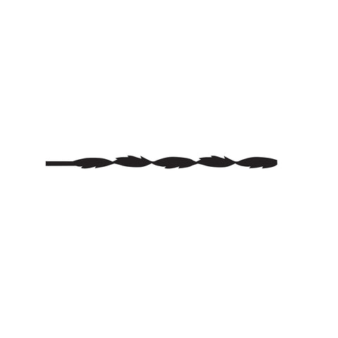 ENSEMBLE DE 12 LAMES POUR SCIE À CHANTOURNER TORSADÉES 5'' X 36T