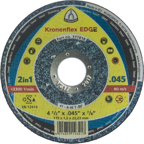 BOITE DE 25 MEULES À TRONÇONNER 4-1/2'' x 1/16'' x 7/8''