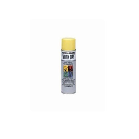 Peinture émail Krylon® Work Day™, contenant de 16 oz, forme liquide, jaune, couverture de 200 à 300 pi²/gal