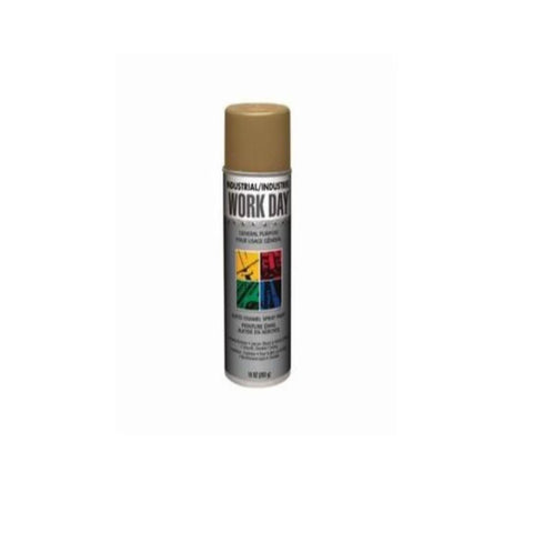 Peinture émail or en aérosol industrielle à usage général Krylon Work Day 16 oz