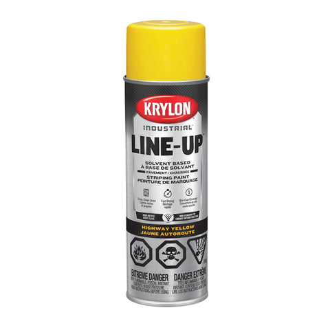 Peinture de marquage à pulvériser Krylon Professional, à base de solvant, jaune, 510 g