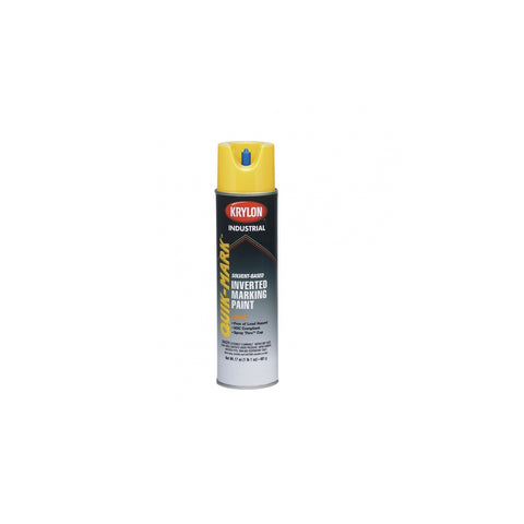 Peinture de marketing à base de solvant jaune haute visibilité Krylon Industrial Quik-Mark APWA, 17 oz