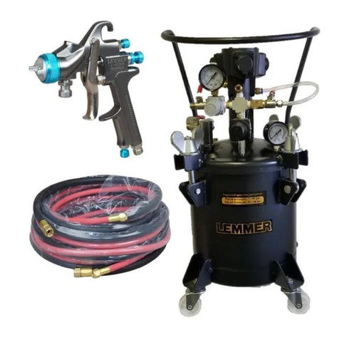 Ensemble de Réservoir pressurisé 2,25 gallons avec d'agitateur pneumatique A-910P 1/4 ''x 25 '