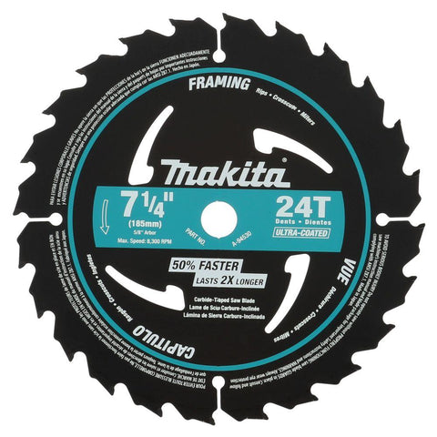 Lame au carbure de 7-1/4'' x 24 dents