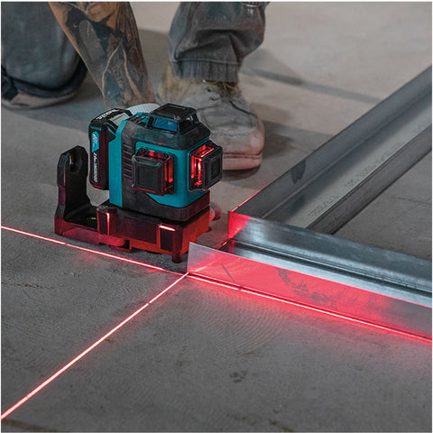 Niveau laser à faisceau rouge à ligne complète 360 à 4 lignes ver. et 4 lignes hor. 12Vmax CXT, outil seulement
