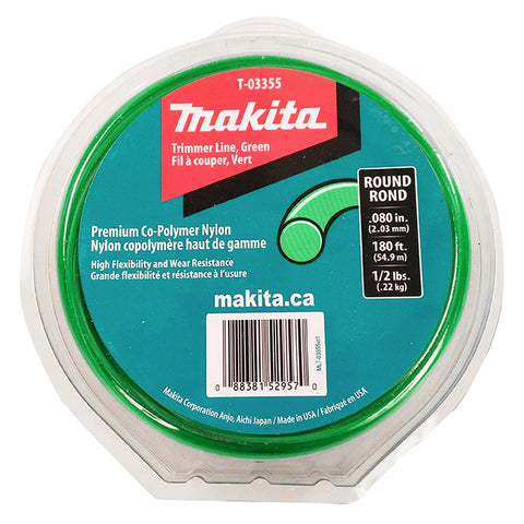 FIL A COUPER ROND POUR COUPE BORDURE 0.080'' X 180' (VERT)