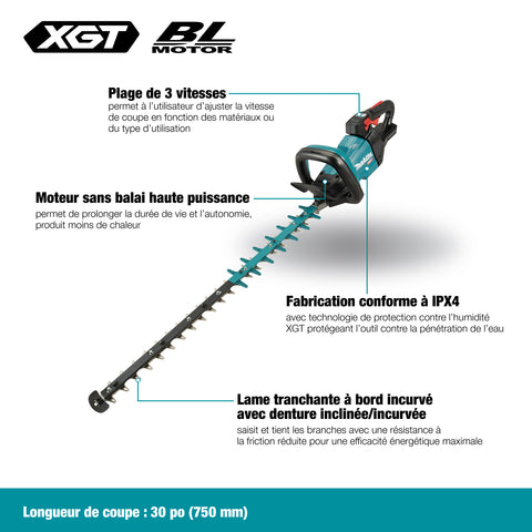 TAILLE HAIE 30'' 40VMAX XGT (OUTIL SEUL)