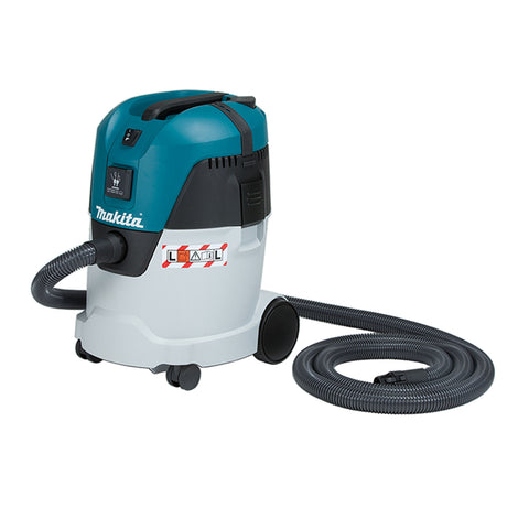 Dépoussiéreur sec/humide de classe L avec système de poussée et de nettoyage 25 L