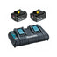 Ensemble batterie li-ion 18 V 2 x 5,0 Ah et chargeur à double port