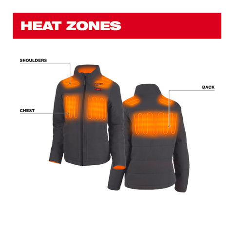 VESTE CHAUFFANTE FEMME M12 NOIR (2XL)