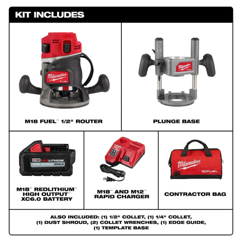 Kit de routeur M18 FUEL™ 1/2''