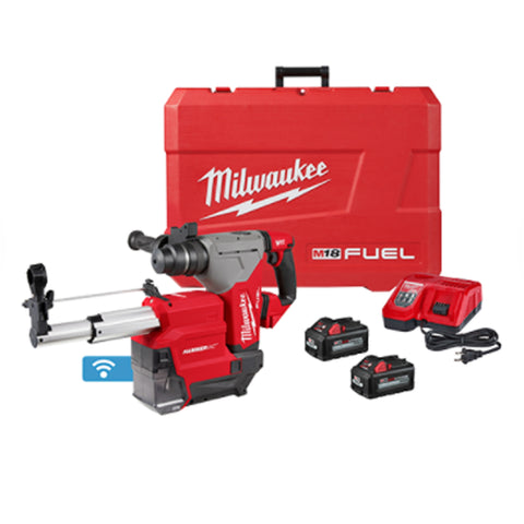 Marteau perforateur SDS Plus M18 FUEL™ 1-1/8'' avec kit d'extracteur de poussière dédié ONE-KEY™ et HAMMERVAC™