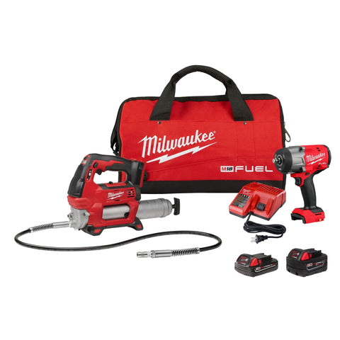 Kit combiné M18 FUEL™ 1/2'' HTIW avec bague de friction et pistolet graisseur