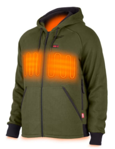 COTON OUATÉ CHAUFFANT M12 VERT + 1BATT (XL)
