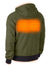 COTON OUATÉ CHAUFFANT M12 VERT + 1BATT (XL)