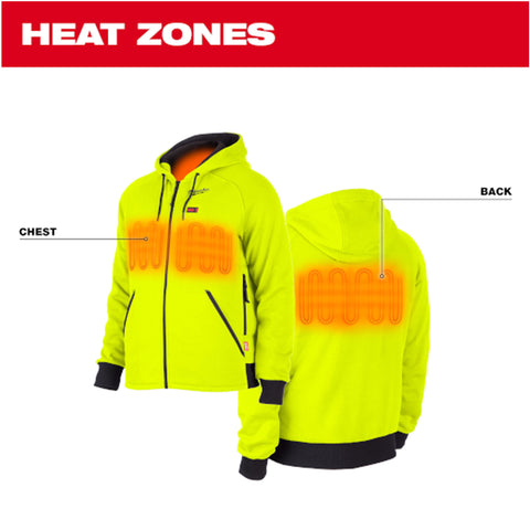 COTON OUATE CHAUF M12 HI-VIZ (XL)