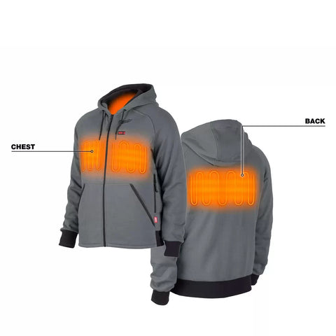 COTON OUATE CHAUF M12 HI-VIZ + 1 BATTERIE (3XL)