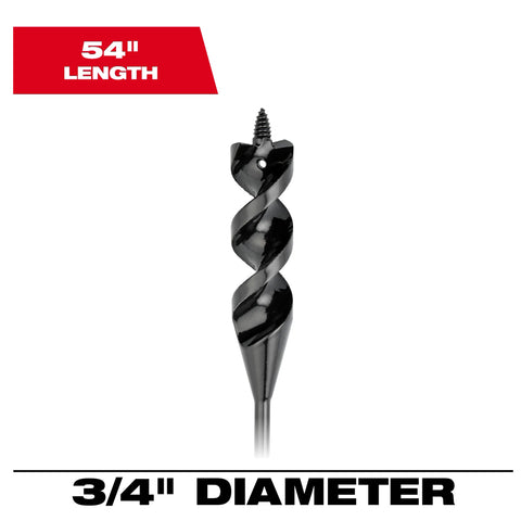 MÈCHE À CABLE 3/4'' X 54''