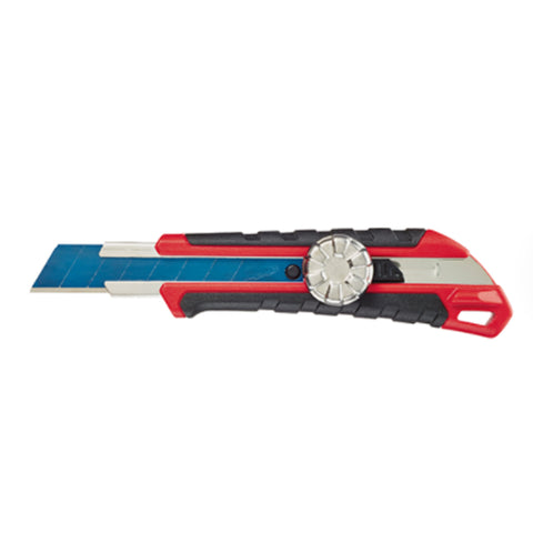 Couteau sécable de 18 mm avec serrure en métal et lame coupée avec précision