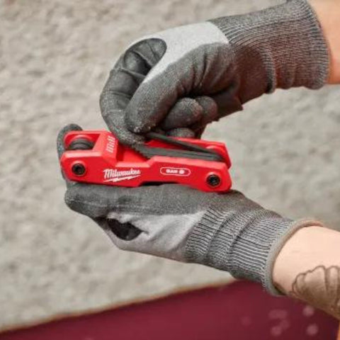 Jeu de clés hexagonales pliantes à 8 clés - Métrique