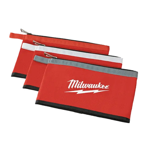 Lot de 3 pochettes à fermeture éclair