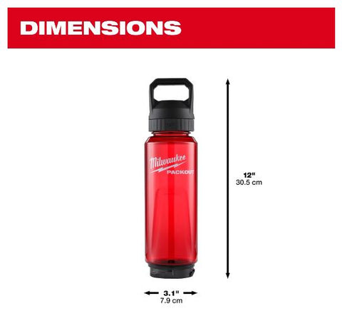 BOUTEILLE 34OZ ROUGE PACKOUT