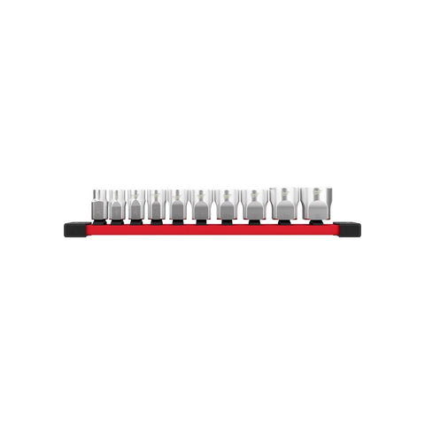 Ensemble de 10 douilles SAE 3/8'' avec QUATRE côtés PLATS™