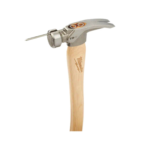 Marteau de charpentier à manche en hickory à face fraisée de 19 oz