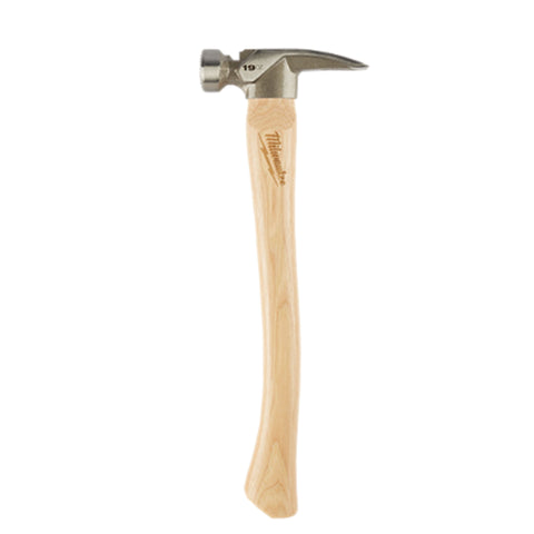 Marteau de charpentier à manche en hickory à face fraisée de 19 oz