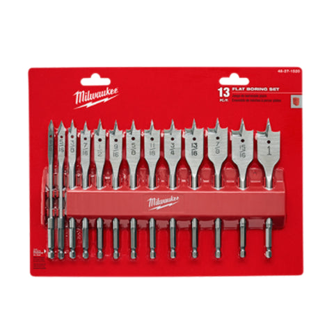 ENS 13PCS MECHE PLAT A BOIS 1/4'' @ 1''