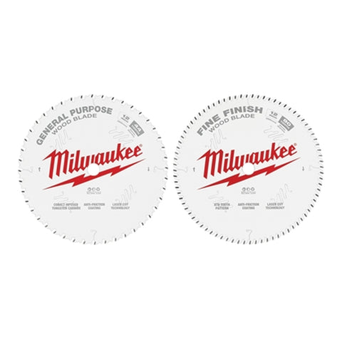 ENSEMBLE 2 LAMES 12'' X 44 DENTS + 80 DENTS