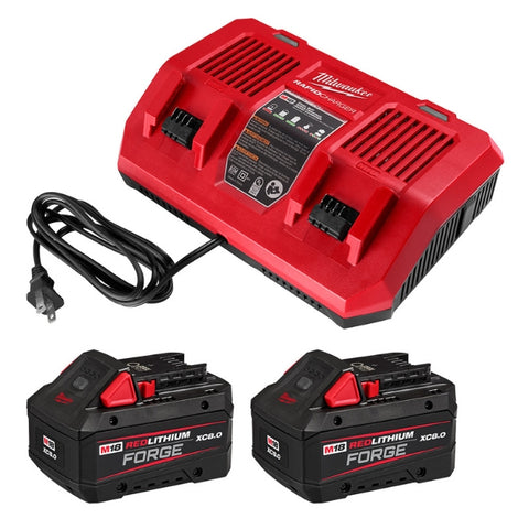 ENSEMBLE CHARGEUR DOUBLE M18 + 2 BATTERIES 8.0AH M18 FORGE