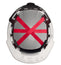 Casque de sécurité BOLT™ à bord avant blanc avec suspension à cliquet 6pts Type 1, classe E
