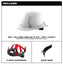 CASQUE BOLT BORD A COMPLET BLANC 6 POINTS