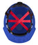 Casque de sécurité BOLT™ bleu à bord avant avec suspension à cliquet 6pts