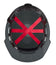 Casque de protection gris à bord avant avec suspension à cliquet (USA) - Type 1, Classe E