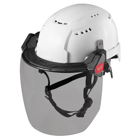 Écran facial intégral BOLTMC - Diffuseur à revêtement double transparent (Convient aux casques de sécurité et de protection MilwaukeeMD)