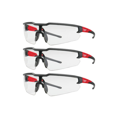 LUNETTE DE SÉCURITÉ CLAIR - ANTI-ÉGRATIGNURE (PAQUET DE 3)