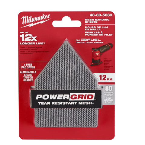 Feuilles abrasives en maille pour ponceuse de détail orbitale M12 FUEL